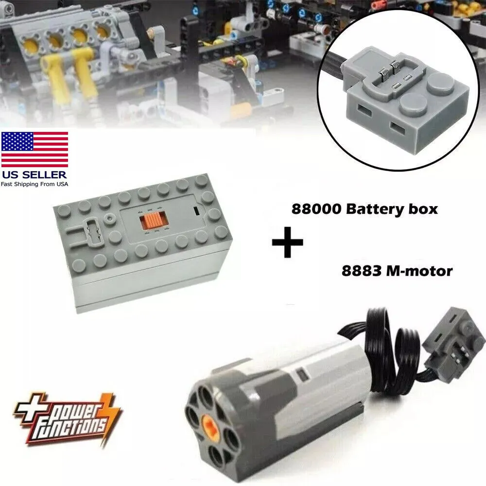 88000 Battery Box 8883 M-motor Electric Train Block Toy Power Functions For LEGO