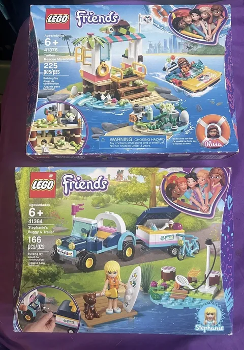 LEGO Friends 41376 Turtles Rescue Mission & 41364 Buggy Trailer NEW
