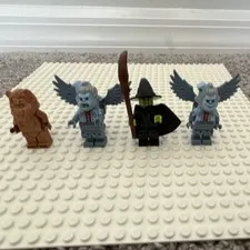 LEGO Minifigure Lot Wicked Witch w/ Black Cape & Hat, Winged monkeys, Lion