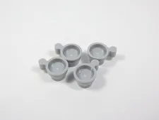 LEGO Lot of 4 Light Bluish Gray Teacups Teacup Accessory Minifig H12