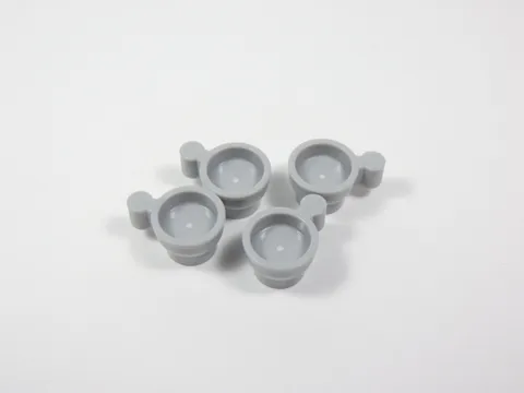LEGO Lot of 4 Light Bluish Gray Teacups Teacup Accessory Minifig H12