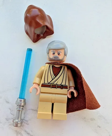 LEGO® Minifigure sw0336 - Obi-Wan Kenobi (Old), Star Wars (Great Condition)