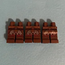 LEGO Uruk-kai Minifigure Legs Lot of 3 Printed Armor Pattern