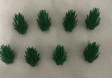 LEGO 6064 Green Plant Prickly Bush  Lot of 8
