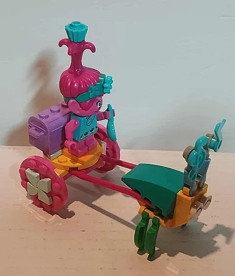 Lego 30555 Trolls World Tour Poppy's Carriage Used Complete w/ Manual - RETIRED-
