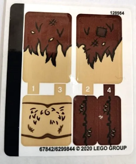 Lego 75967 STICKER SHEET ONLY 100% Original Harry Potter Umbridge Set Decals