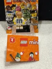 LEGO Series 4 Soccer Player Minifigure Trophy Leaflet Baseplate