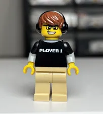 Lego Video Game Guy Minifigure Series 12 Collectible 71007 CMF col182 Geek Nerd