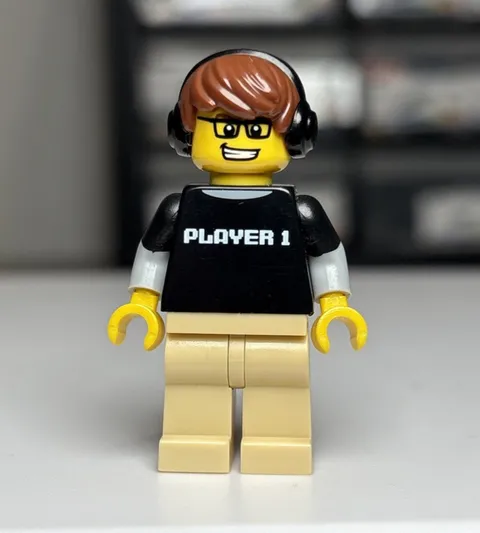 Lego Video Game Guy Minifigure Series 12 Collectible 71007 CMF col182 Geek Nerd