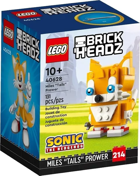LEGO BrickHeadz Sonic the Hedgehog Miles Tails Prower 40628 New Sealed Retired