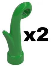 Lego Bright Green PLANT GRASS STEM Qty 2 Part 2659 D853