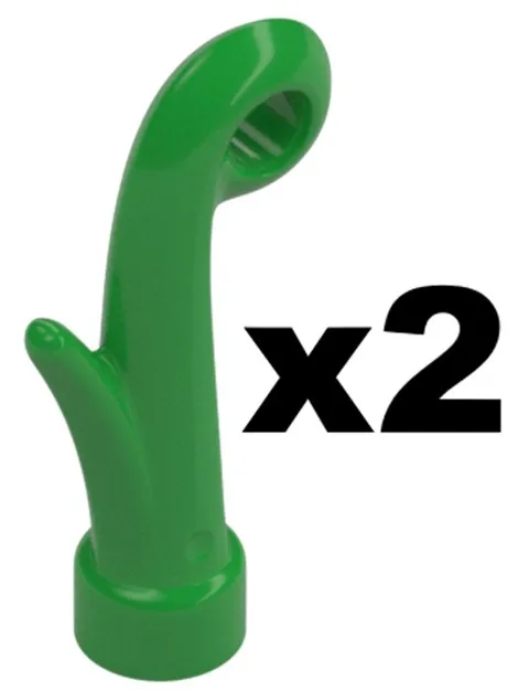 Lego Bright Green PLANT GRASS STEM Qty 2 Part 2659 D853