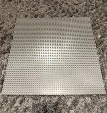 LEGO Gray Baseplate Light Grey 48 X 48 Stud dots X-Large 15"x15" Square Lot of 2
