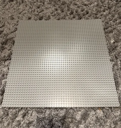 LEGO Gray Baseplate Light Grey 48 X 48 Stud dots X-Large 15"x15" Square Lot of 2