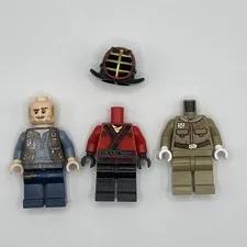 3 Incomplete Lego Minifigures