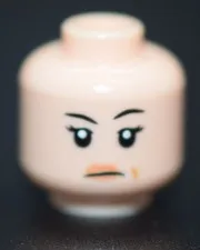 New LEGO Minifigure Head Light Nougat Female Frown Imperial Crew 75419 6541249