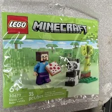 LEGO 30672 Minecraft Steve and Baby Panda