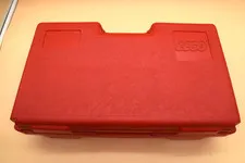 Vintage LEGO Storage Case 80's Carrying Case Box Bin 17x10x5 Large Red USA