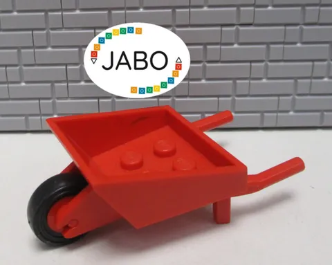 (E5/21) LEGO Fabuland bb1310c01 Wheelbarrow Red 325 3615 3714 3787