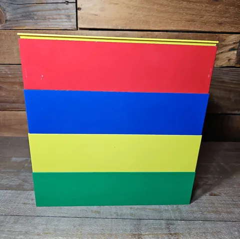 BOX-4-BLOX LEGO Building Block Storage Sorting Cube Stack of 4 Trays w Lid 10"