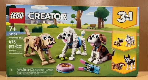LEGO Creator 3 in 1 Adorable Dogs Animal Figures Toys 31137 SEALED