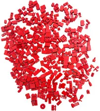 LEGO Red Specialty Lot ~350 Pcs Bulk Bricks Plates Slopes Modifiers MOC Creator