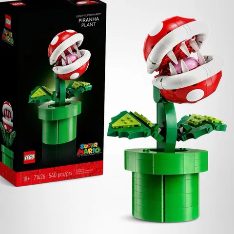 LEGO Super Mario Piranha Plant 71426 (540 pcs) NEW Sealed Bags – Box Wear Damage