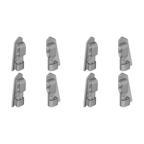 Lego Technic Bricks 8x Medium Stone Grey 2x5 Studless Panels - 43499 43500 - NEW