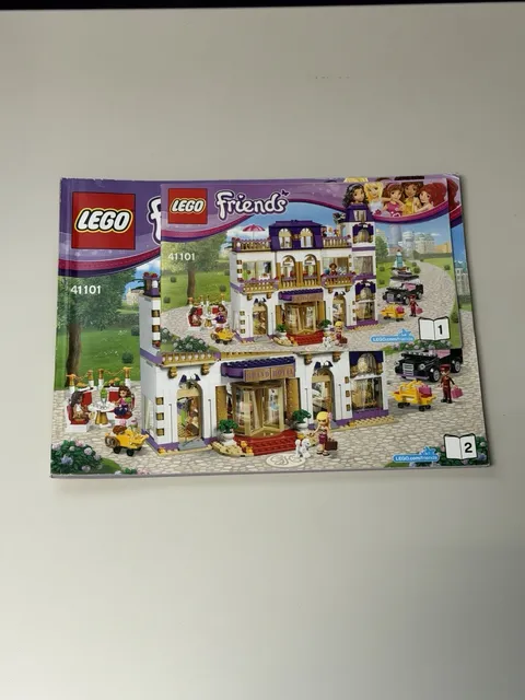 LEGO Friends Heartlake Grand Hotel Instruction Manuals Only 41101 Books 1 & 2