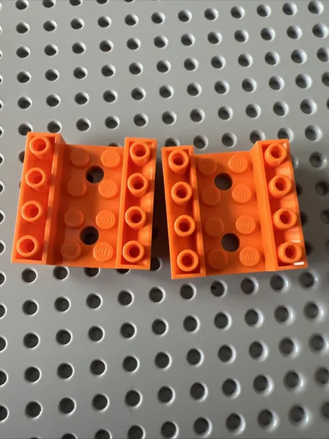LEGO 72454 Orange Slope, Inverted 45 4 x 4 Double with 2 Holes 2pcs Mission Mars