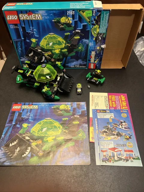 Lego Aquazone Aquaraiders Aqua Dozer 2161 Complete W/Box & Instructions