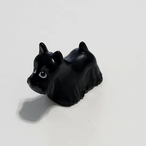 Lego Black Dog Puppy Terrier Long Hair House Pet Animal Park City Town