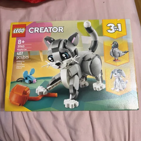 LEGO Creator 3-in-1: Playful Cat, Dog, Pigeon (31163) Building Toy, 407 Pieces