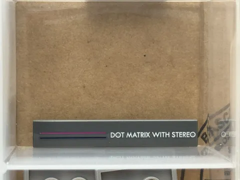 LEGO Parts - Dark Bluish Gray 1 x 6 'DOT MATRIX STEREO' - No 6636pb383 - QTY 1