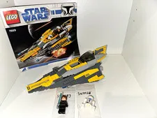 LEGO Star Wars  7669 Anakin's Jedi Starfighter 100% Complete w/ Instructions