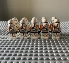 LEGO Star Wars Clone Trooper Minifigure Lot of 10 Airborne Troopers