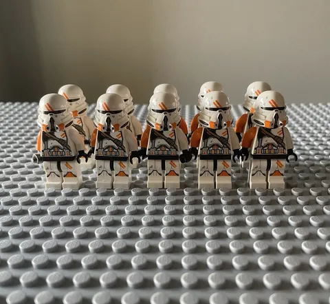 LEGO Star Wars Clone Trooper Minifigure Lot of 10 Airborne Troopers