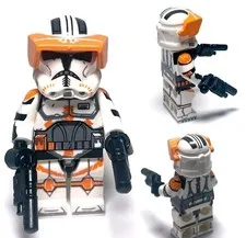 Lego Star Wars 212th Clone Trooper Phase 2 Armored Custom Commander Minifigure