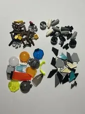 Lot of LEGO Airplane/Helicopter/Vehicle Parts - Windshields, Propellers, Wings