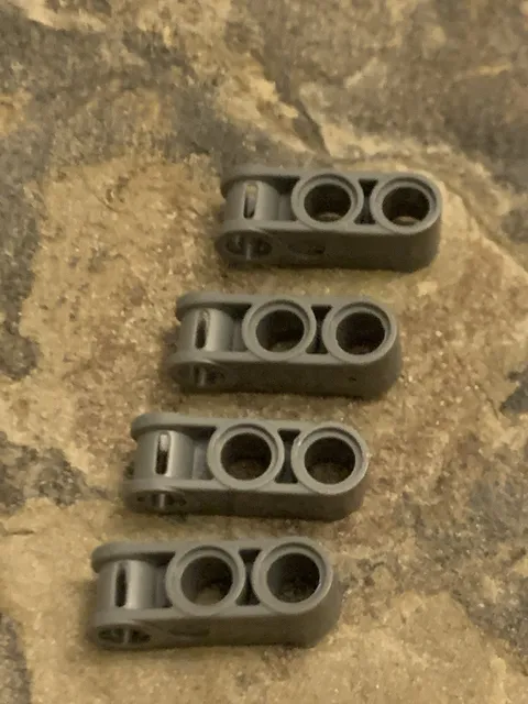 LEGO Technic 42003 Axle Pin Connector Perpendicular 3L Light Bluish Gray. 4