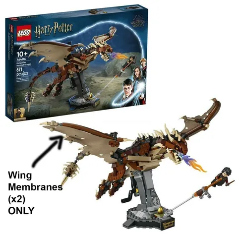 LEGO Harry Potter 76406 Hungarian Horntail Dragon Wing Membranes x2 ONLY