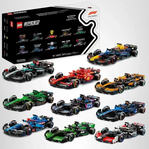 Lego Speed Champions Ultimate Formula 1 Collector's Pack 10 F1 Sets  #66802