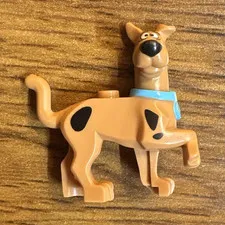 LEGO Scooby-Doo Tan Dog Animal Figure Printed Blue Collar - 1 Piece