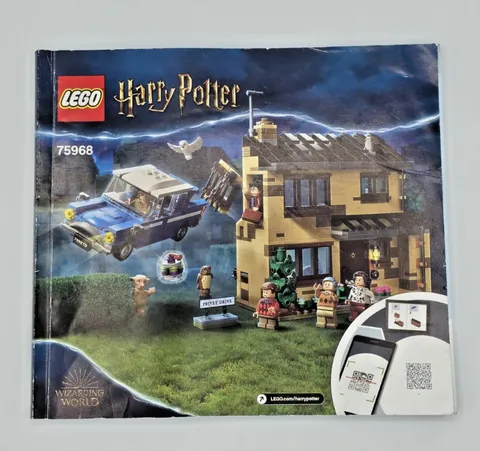 LEGO 75968 Harry Potter 4 Privet Drive Instruction Manual Book Only 2020 Retired