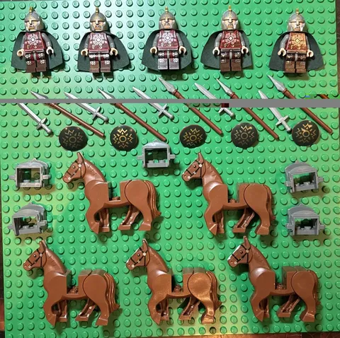 LEGO LORD OF THE RINGS 9471 EOMER X5 Minifigure Horse & Accessories