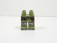 LEGO Olive Green Printed Legs Pants Minifig Belt S4