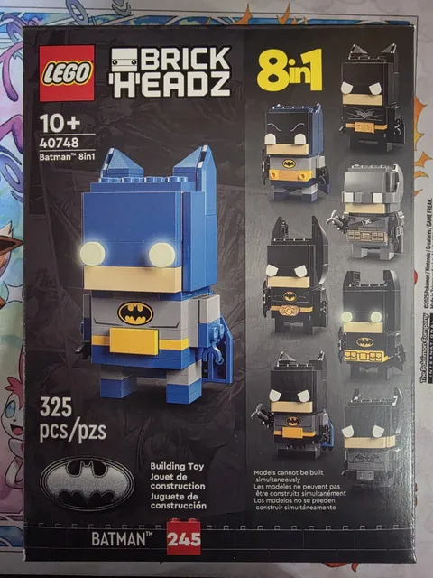 LEGO 40748 BRICKHEADZ Batman 8 in 1 DC 245 - SHIPS TODAY!