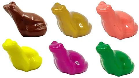 Lego Part x223 FROGS Minifigures Qty 6 Different Colors D714