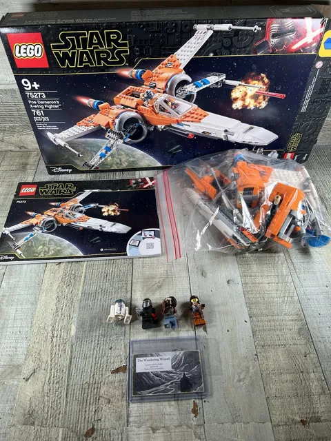 LEGO Star Wars: Poe Dameron's X-wing Fighter 75273 99.9% Complete with Minifigs