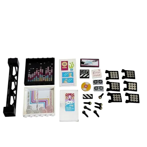 LEGO Friends Livi Pop Star TV & Recording Studio Lot 25 Pc Mics Decorated Parts